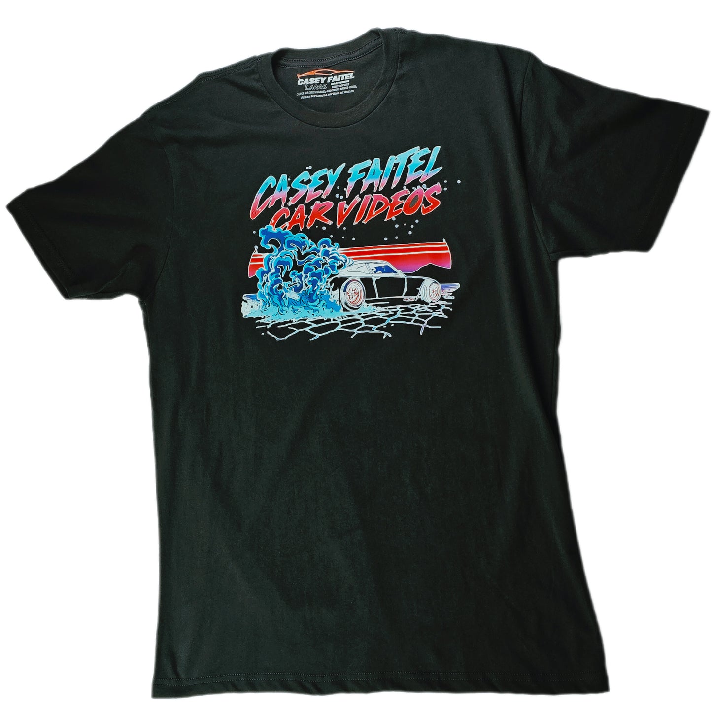 Burnout Black Premium Short Sleeve Graphic T-Shirt