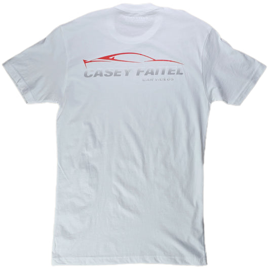 Casey Faitel Red Car Back Print Premium Short Sleeve Graphic T-Shirt