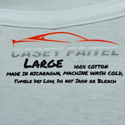 Casey Faitel Red Car Back Print Premium Short Sleeve Graphic T-Shirt