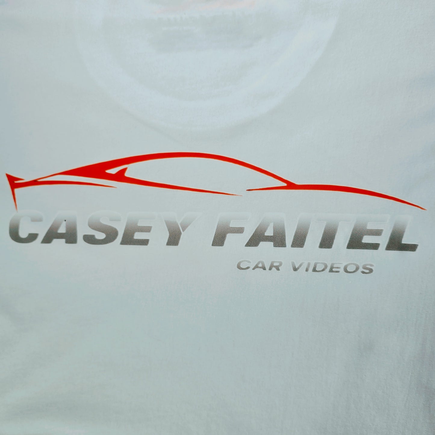 Casey Faitel Red Car Back Print Premium Short Sleeve Graphic T-Shirt