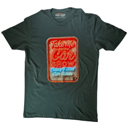 Heavy Metal Color Take Me To The Car Show Neon Sign Premium Short Sleeve Graphic T-Shirt